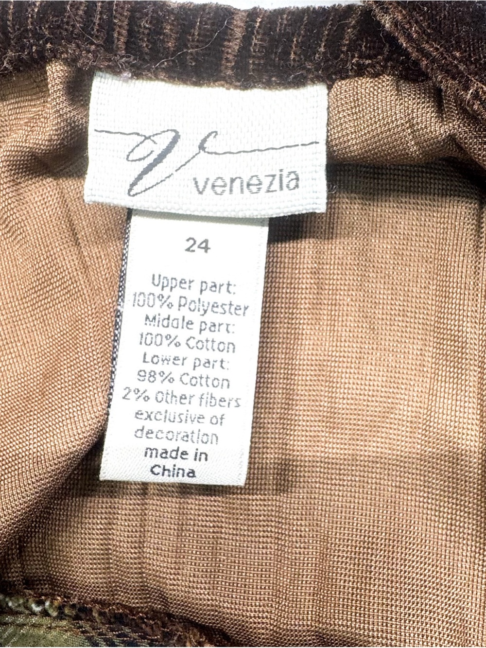 Venezia Y2K Velvet Plaid Cami Top Size 24 Boho Grunge - Picture 7 of 10